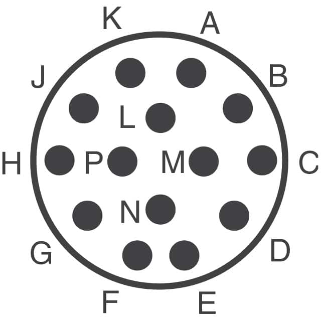 97-3106A-22-19S(946) Amphenol Industrial Operations  Conjuntos de conectores circulares